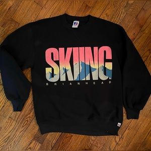 Vintage Made in the USA Brianhead Ski Resort Sweatshirt … size L